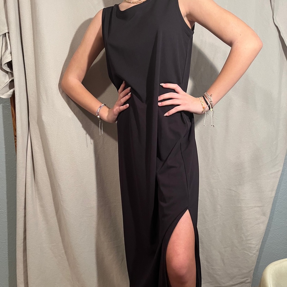 Black Petite Long Dress